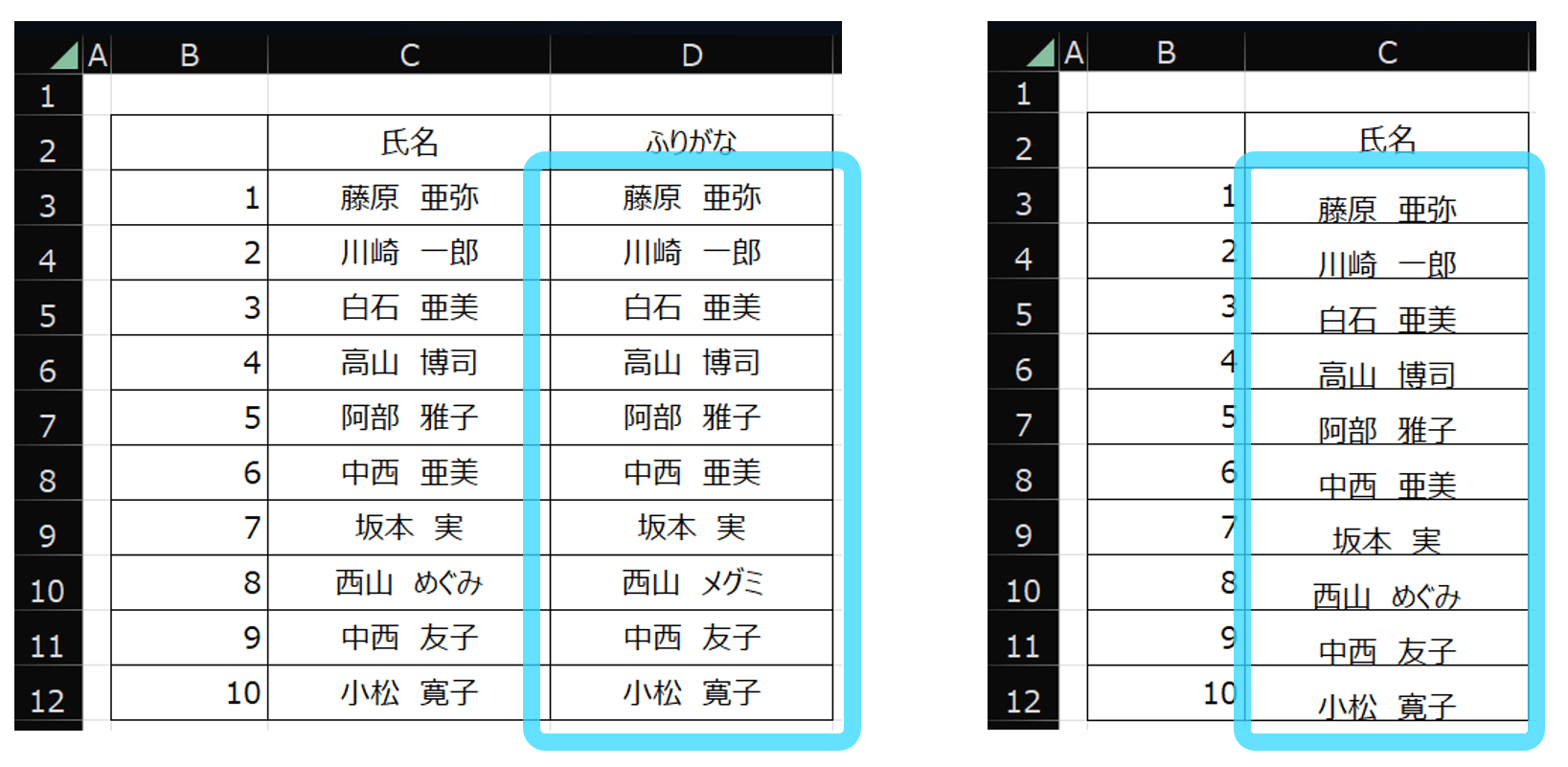 Excelでふりがなが表示されない・漢字のまま表示されてしまうケース